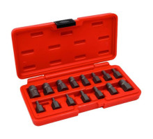 Набор экстракторов 1/8"-1/2", 3-14 мм (15 предметов, кейс) JTC 4639