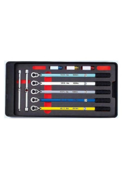 Набор калиброванных динамометрических ключей, головок с защитным покрытием и крестовой ключ FORCE 64707