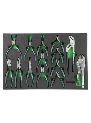 Набор шарнирно-губцевого инструмента в ложементе EVA 560х400мм 14 предметов Jonnesway P82714SV 49293