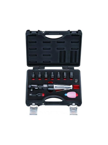 Пневмотрещотка с набором ударных головок FORCE 4118-3