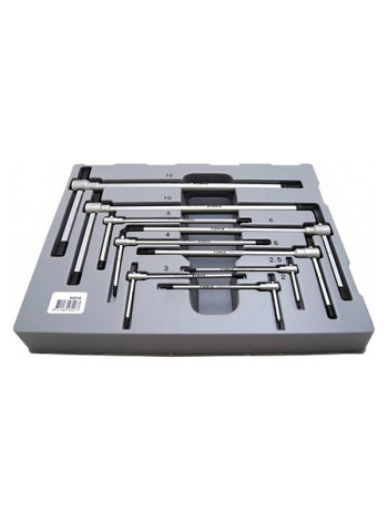 Набор Т-обр. регулируемых 6-ти гран. ключей с 2 до 12 мм. 9пр. FORCE 50919