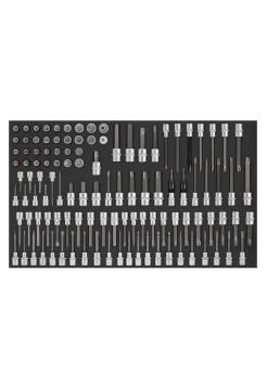 Набор головок-бит, 3/8", 1/2", 114 шт. FORCE 41141