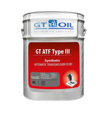 Масло ATF Type-III Dexron III H, 20 л GT OIL 8809059407622