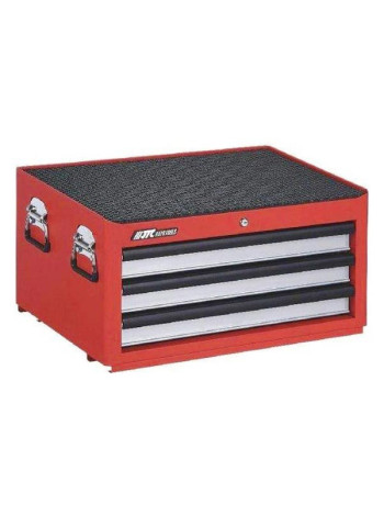 Инструментальный ящик средней глубины JTC красный, 3 секции 5639
