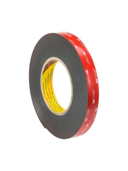 Монтажная двусторонняя лента 3M 5952F чёрная, 19 мм х 11 м 7100223843 5952-19