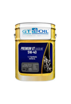 Масло (SAE 5W-40; API SN/CF; 20 л) Premium GT Gasoline GT OIL 8809059407233