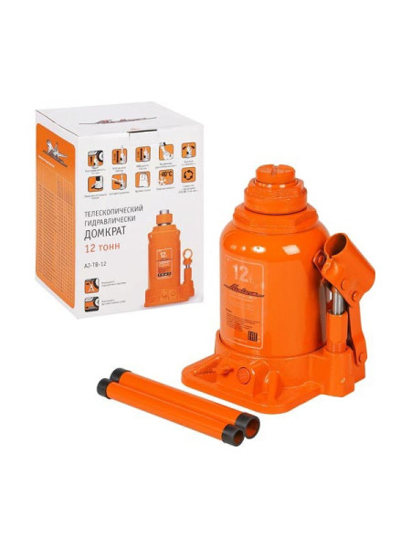 Телескопический домкрат Airline 12 т, в сумке, MIN - 230 мм, MAX - 500 мм AJ-TB-12