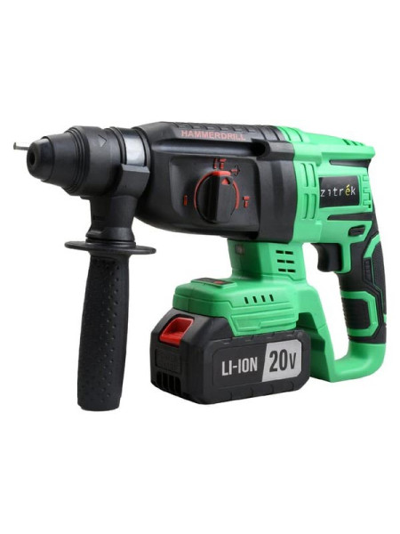 Перфоратор аккумуляторный бесщеточный Zitrek Destroyer Pro (20В, Li-Ion аккумулятор 4 Ач - 2шт, ЗУ, кейс) 063-4063