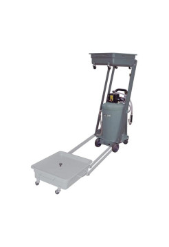 Установка для слива и откачки масла/антифриза с пантографной ванной KraftWell объем бака 80 л KRW1835