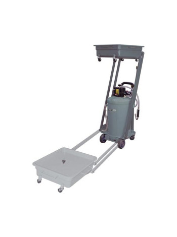 Установка для слива и откачки масла/антифриза с пантографной ванной KraftWell объем бака 80 л KRW1835