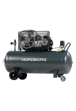 Компрессор поршневой с ременной передачей NORDBERG 380В, ресивер 200 л, 580 л/мин NCP200/580