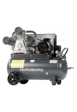 Компрессор поршневой с ременной передачей NORDBERG 380В, ресив. 100л, 950л/мин NCP100/950