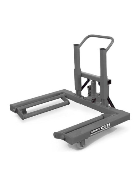 Гидравлическая тележка KraftWell г/п 1000 кг, для снятия колес грузовых автомобилей KRW-WD10