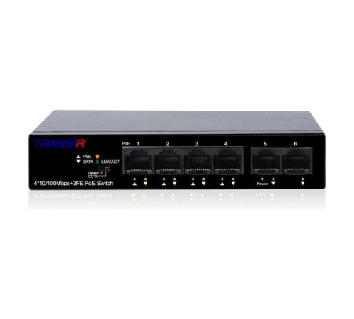 PoE-коммутатор TRASSIR Ethernet, TR-NS1106-60-4POE УТ-00048439