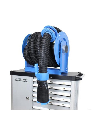 Катушка для вытяжки выхлопных газов WIEDERKRAFT, шланг 100-102 мм WDK-87611