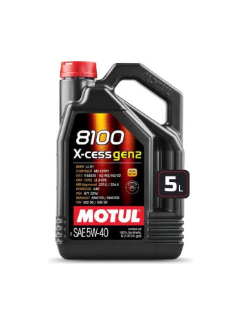 Синтетическое масло MOTUL 100 8100 X-cess GEN2 5W40 5л 111682