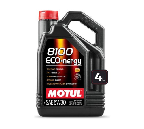 Моторное масло MOTUL 8100 ECO-nergy синтетическое, 5W30, 4 л 111860