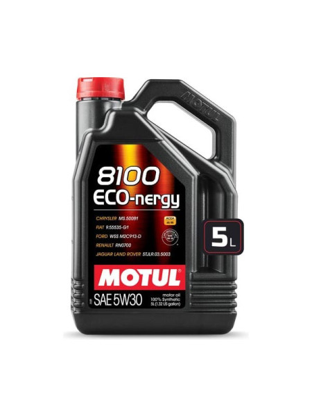 Моторное масло MOTUL 8100 ECO-nergy синтетическое, 5W30, 5 л 111686