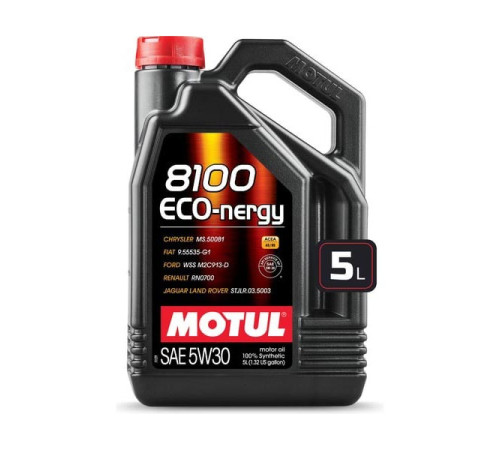 Моторное масло MOTUL 8100 ECO-nergy синтетическое, 5W30, 5 л 111686