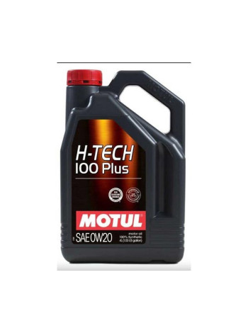 Синтетическое моторное масло MOTUL H-TECH 100 PLUS 0W20 SP 4 л 112144