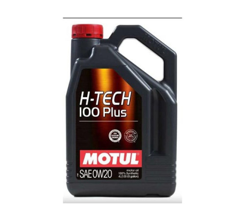 Синтетическое моторное масло MOTUL H-TECH 100 PLUS 0W20 SP 4 л 112144