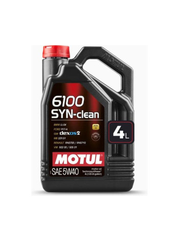 Моторное масло MOTUL 6100 SYN-CLEAN 5W40, 4 л 111863