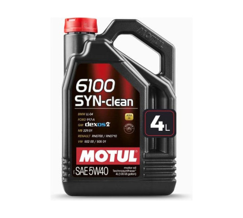 Моторное масло MOTUL 6100 SYN-CLEAN 5W40, 4 л 111863