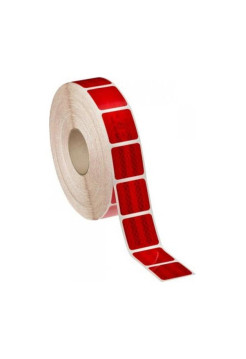 Световозвращающая пленка для маркировки ТС 3M Diamond Grade микропризматическая, сегментированная красная 51мм x 50м 3М 997-72S