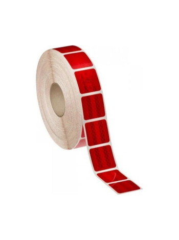 Световозвращающая пленка для маркировки ТС 3M Diamond Grade микропризматическая, сегментированная красная 51мм x 50м 3М 997-72S