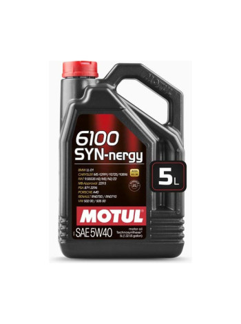 Моторное масло MOTUL 6100 SYN-NERGY 5W40, 5 л 111690