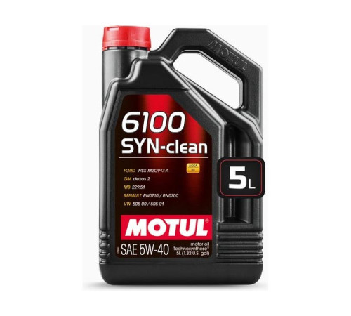 Моторное масло MOTUL 6100 SYN-CLEAN 5W40 5л 111692