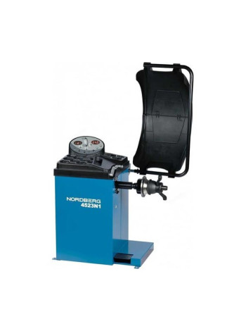Балансировочный станок NORDBERG с автоматическим вводом 2х параметров, лазером и автостопом, синий 4523N1(B)