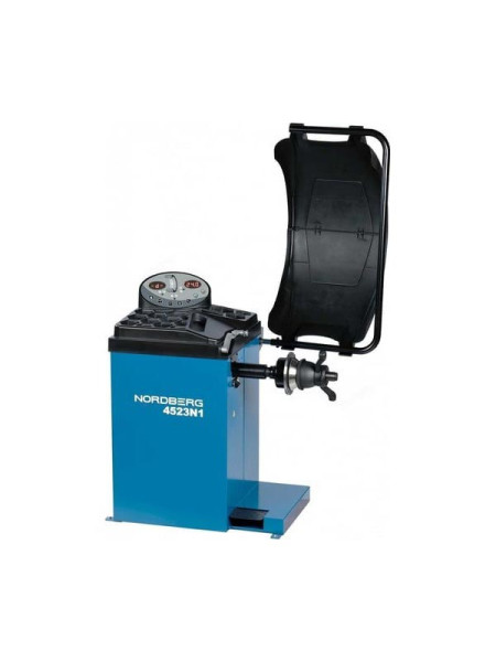 Балансировочный станок NORDBERG с автоматическим вводом 2х параметров, лазером и автостопом, синий 4523N1(B)