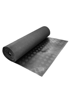 Покрытие резиновое ТЕХНОЛОГИЯ Шахматы, 1.2x10 м, черный 00-00007327