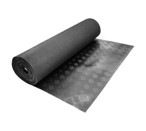 Покрытие резиновое ТЕХНОЛОГИЯ Шахматы, 1.2x10 м, черный 00-00007327
