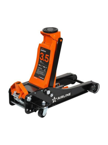 Домкрат подкатной Airline 3.5т INDUSTRY двухпоршневой низкопрофильный (MIN - 100 мм, MAX - 533 мм) AJ35FI510