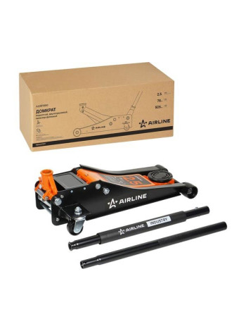 Домкрат подкатной Airline 2.5т INDUSTRY двухпоршневой низкопрофильный (MIN - 78 мм, MAX - 505 мм) AJ25FI500