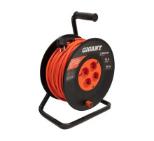 Удлинитель на катушке б/з ПВС 2x2.5 50м IP20 Gigant G-847
