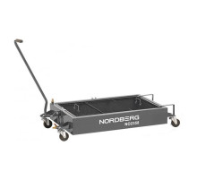 Емкость для сбора масла на колесах, 58 л, серая NORDBERG NO2358(G)
