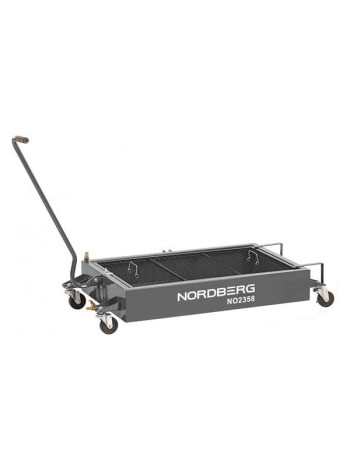 Емкость для сбора масла на колесах, 58 л, серая NORDBERG NO2358(G)