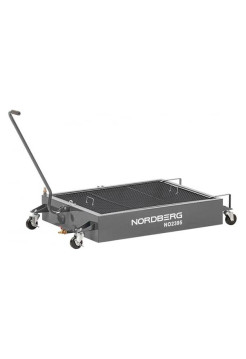 Емкость для сбора масла на колесах, 95 л, серая NORDBERG NO2395(G)