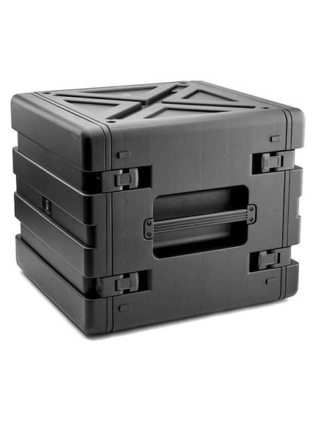 Кейс рэковый 10 юнитов на колесах с ручкой DGCASE ударопрочный, IP65, 458x447x453 DGCASE@RACK10UW