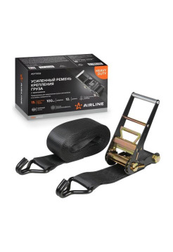 Ремень крепления груза усиленный Airline PRO с храповиком 12 т, 8 м ASTT001