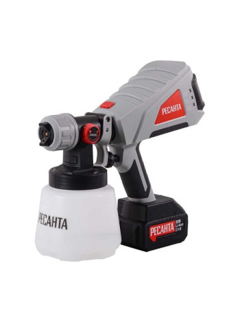 Краскопульт аккумуляторный Ресанта АКП-20Li (в комплекте 1 АКБ и ЗУ) 75/17/3