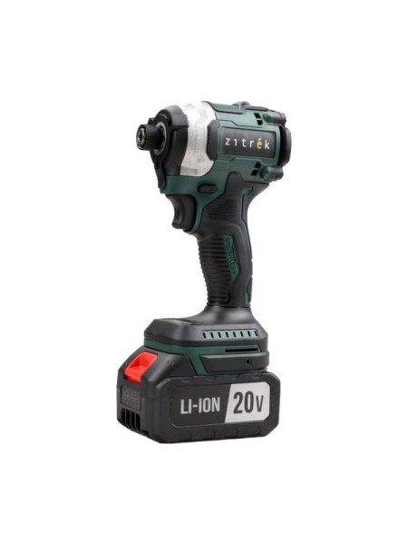 Винтоверт аккумуляторный ударный бесщеточный Zitrek DKIS20 PRO в кейсе, 20В, 200 Нм, 2x4.0Ач 085-1018