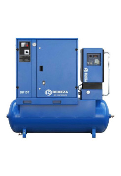 Винтовой компрессор Remeza ВК15Т-16-500Д2 на ресивере, с рефрижераторным осушителем и дополнительными фильтрами УТ-00004303
