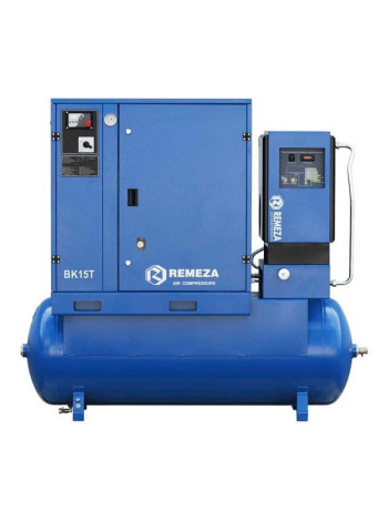 Винтовой компрессор Remeza ВК15Т-16-500Д2 на ресивере, с рефрижераторным осушителем и дополнительными фильтрами УТ-00004303