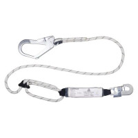 Строп регулируемый канатный с амортизатором Delta Plus цвет белый/чёрный, размер от 1,5 до 2,0 м AN208R2AD