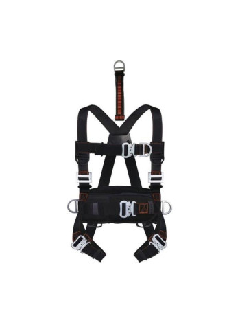 Привязь страховочная Delta Plus с поясом HAR25HAGT с 2 точками крепления и 2 точками для позиционирования цвет чёрный, размер XL/XXL HAR25HAXX