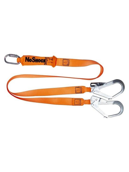 Строп двойной ленточный с амортизатором Delta Plus цвет оранжевый, размер 2м AN213200ZDD